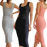 [CLEARANCE] TENDER High Stretch Ribbed Knit Bodycon Dress XS/S