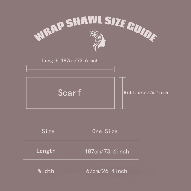 WRAP Warm Shawl Rectangular WRMW075