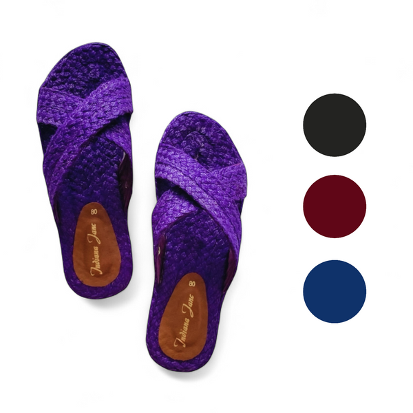 MARIKIT Abaca Cross Strap Slides