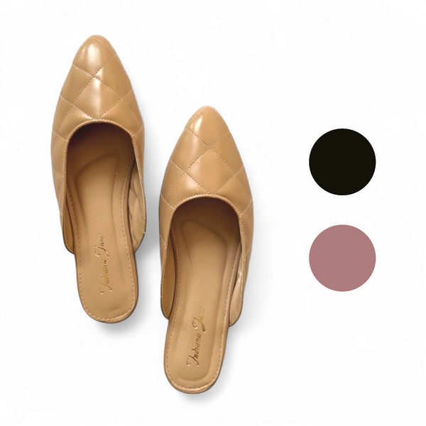 CAMILA Quilted Flat Mules
