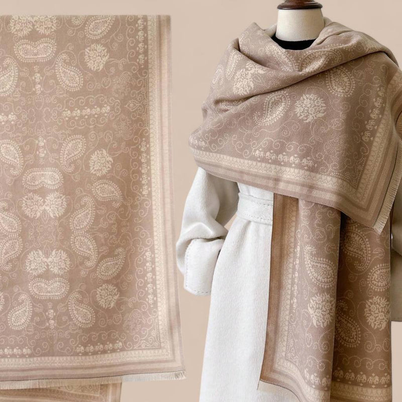 WRAP Warm Jacquard Shawl Scarf (Onhand)