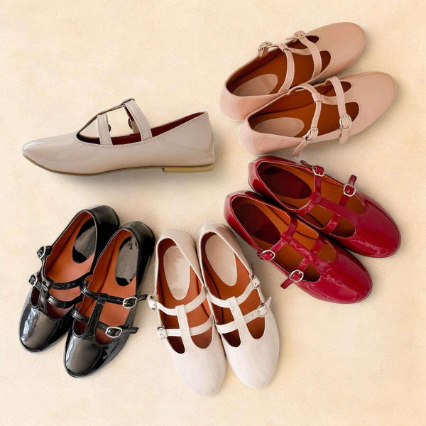 BELLA Patent Vintage Mary Janes