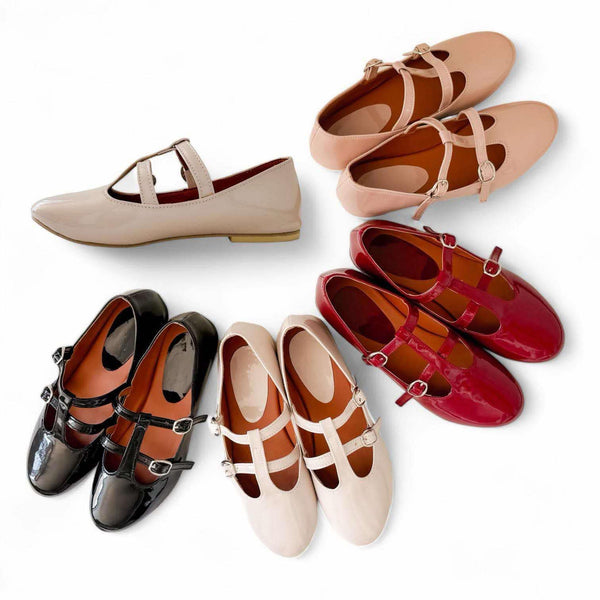 BELLA Patent Vintage Mary Janes