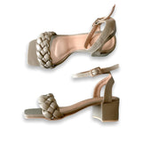 PAMPAS Olive Green Heels Sandals - Indiana Jane MNL