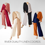 RIVER Duality Woven Polo Shirt and Pants Coords