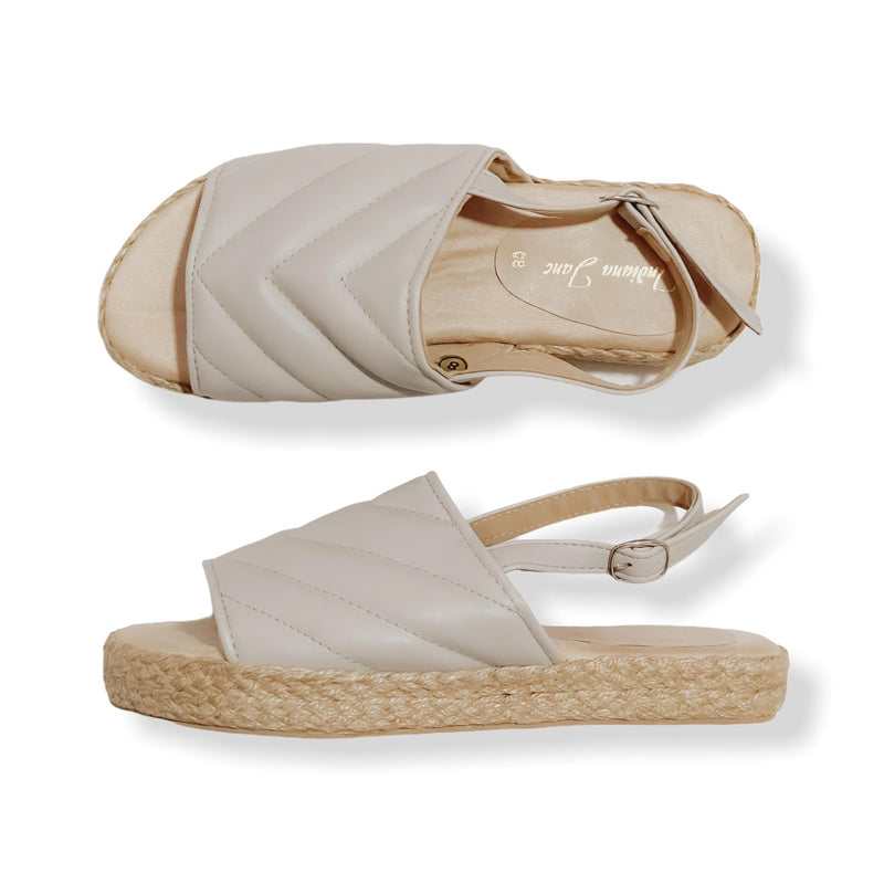 DIANA Elegant Padded Strap Low-Platform Sandals