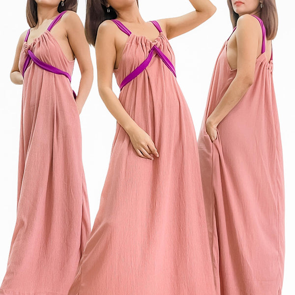 [CLEARANCE] JULIA Textured  Knit Multiway Maxi Dress