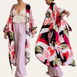 URDUJA Woven Long Tulip Kimono