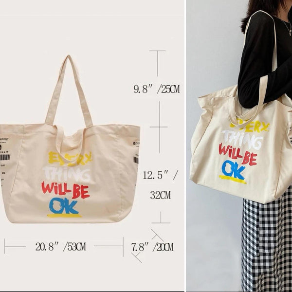 BOLSO Graphic Large Tote Bag