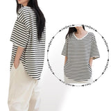 BLK Oversized Stripe Drop Shoulder Shirt