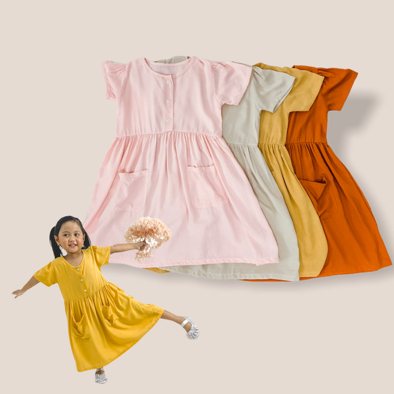 ELSA Cotton Woven Kids Dress - Indiana Jane MNL