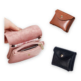 BOLSO Snap Button Flap Coin Purse